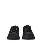 Jil Sander Black Fabric Chunky Sneakers