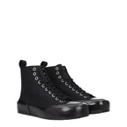 Jil Sander Black Fabric High Top Sneakers - Zeiniez