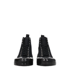 Jil Sander Black Fabric High Top Sneakers - Zeiniez