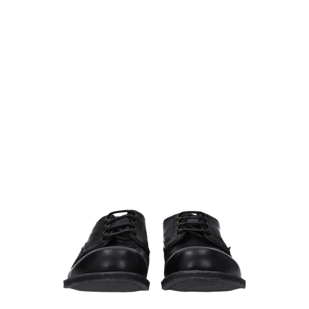 Dolce & Gabbana Black Leather Oxfords And Derbies
