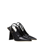 Valentino Garavani Black Leather Sandals - Zeiniez