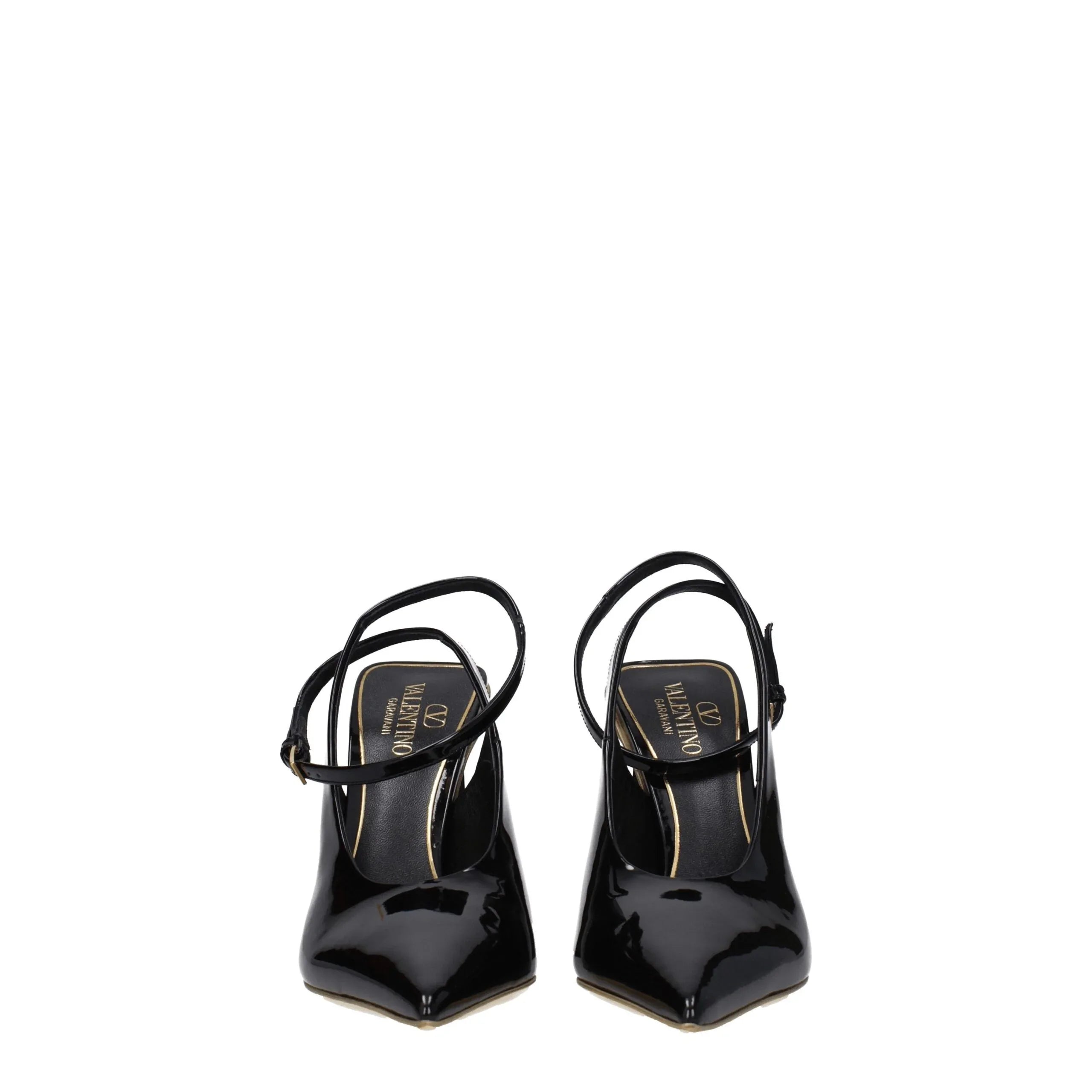 Valentino Garavani Black Leather Sandals - Zeiniez