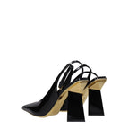 Valentino Garavani Black Leather Sandals - Zeiniez