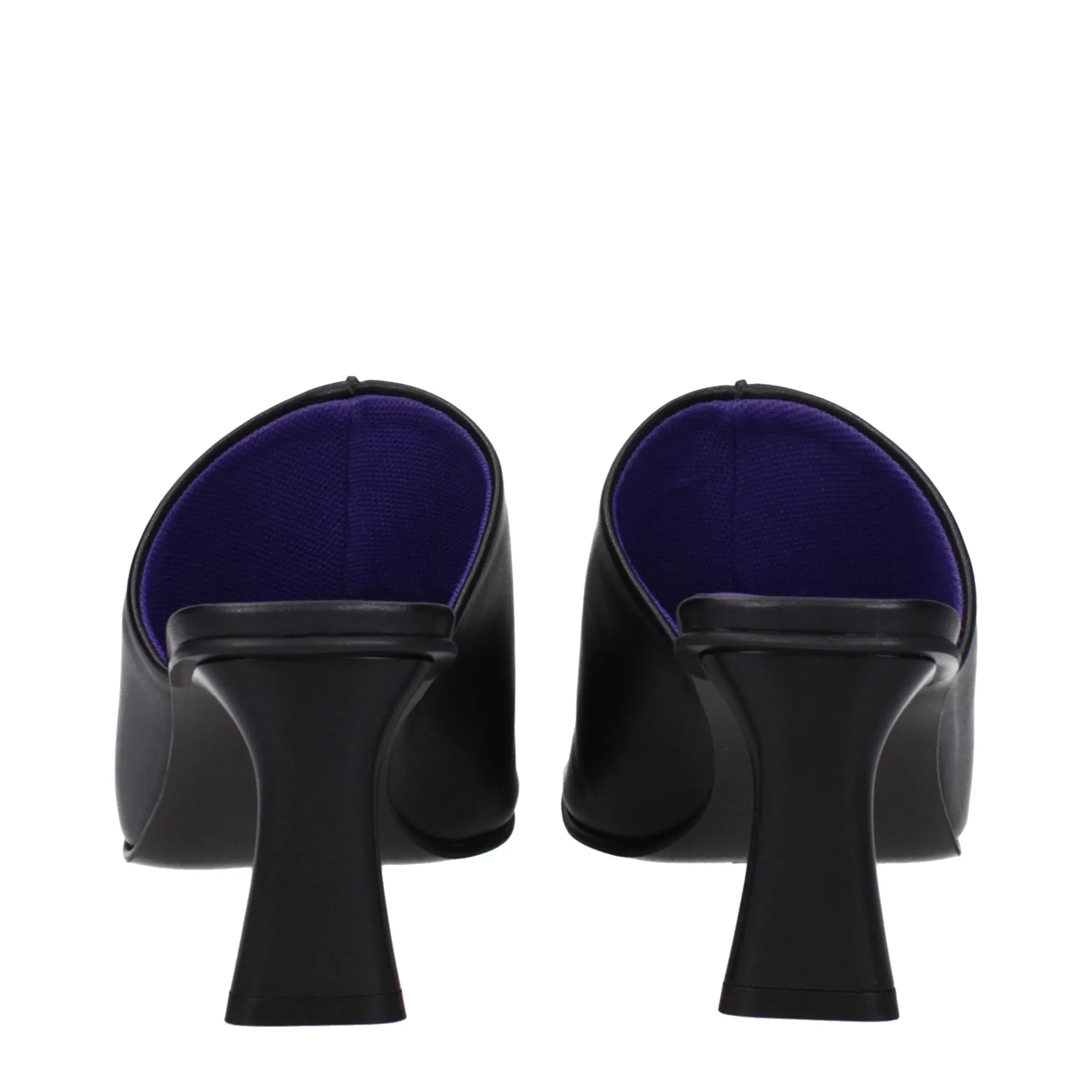 Stella McCartney Black Leather Stiletto Heel Sandals - Zeiniez