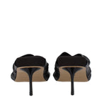 Stella McCartney Black Leather Stiletto Heel Sandals - Zeiniez