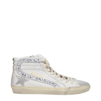 Golden Goose White Leather High Top Sneakers - Zeiniez