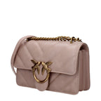 PINKO Pink Leather Crossbody Bag - Zeiniez