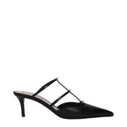 Valentino Garavani Black Leather Sandals - Zeiniez