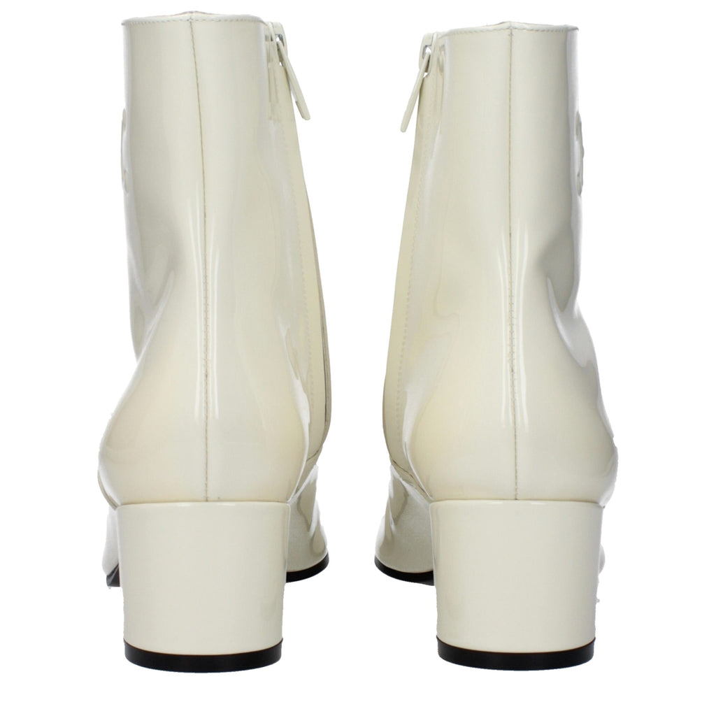 Celine Beige Leather Ankle Boots