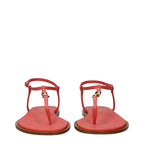 Christian Dior Pink Leather Flip-Flop Sandals - Zeiniez