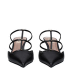 Valentino Garavani Black Leather Sandals - Zeiniez