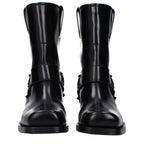Valentino Garavani Black Leather Ankle Boots - Zeiniez