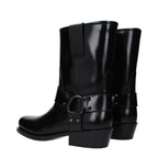 Valentino Garavani Black Leather Ankle Boots - Zeiniez