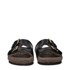 Valentino Garavani Black Leather Slippers - Zeiniez