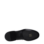 Valentino Garavani Black Leather Oxfords And Derbies - Zeiniez