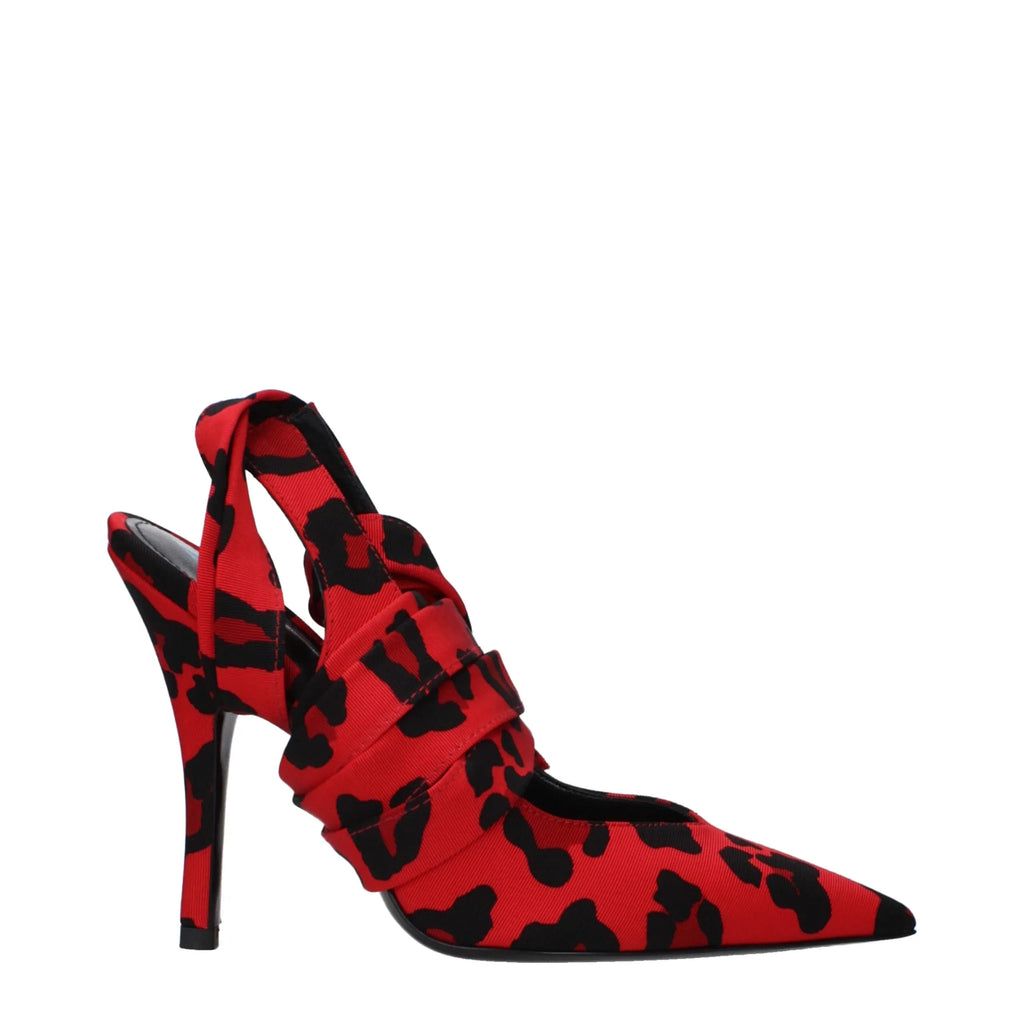 The Attico Red Fabric High Heel Pumps - Zeiniez
