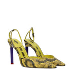 The Attico Yellow Leather High Heel Pumps - Zeiniez