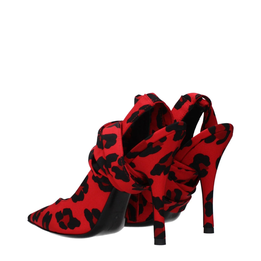 The Attico Red Fabric High Heel Pumps - Zeiniez