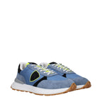Philippe Model Blue Fabric Athletic Sneakers