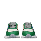 Philippe Model Green Fabric Athletic Sneakers