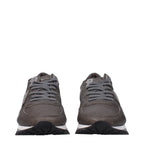 Philippe Model Gray Leather Low Top Sneakers