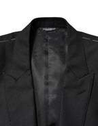 Dolce & Gabbana Black Wool Single Breasted Jacket Blazer - Zeiniez