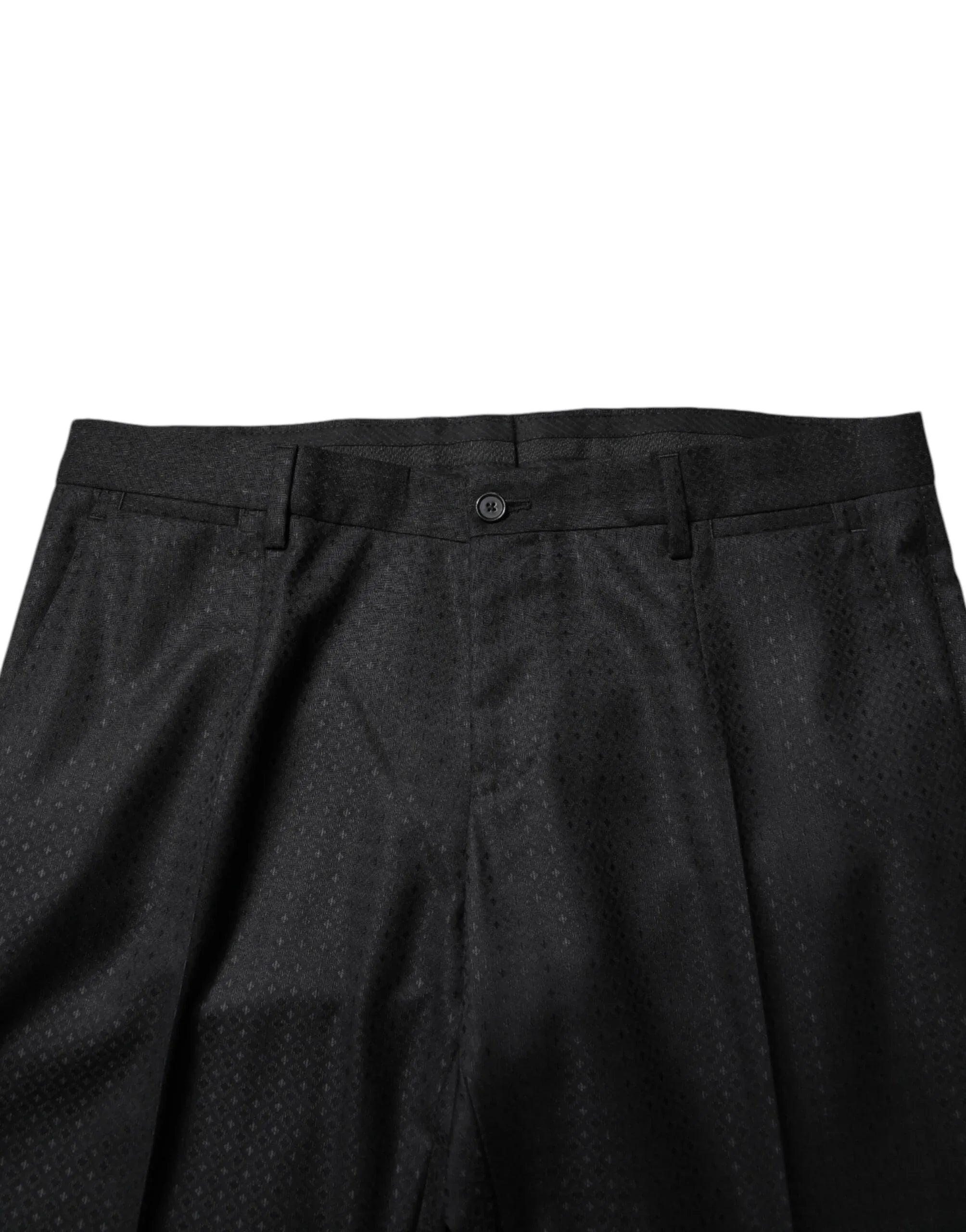 Dolce & Gabbana Black Jacquard Single Breasted 2 Piece Suit - Zeiniez