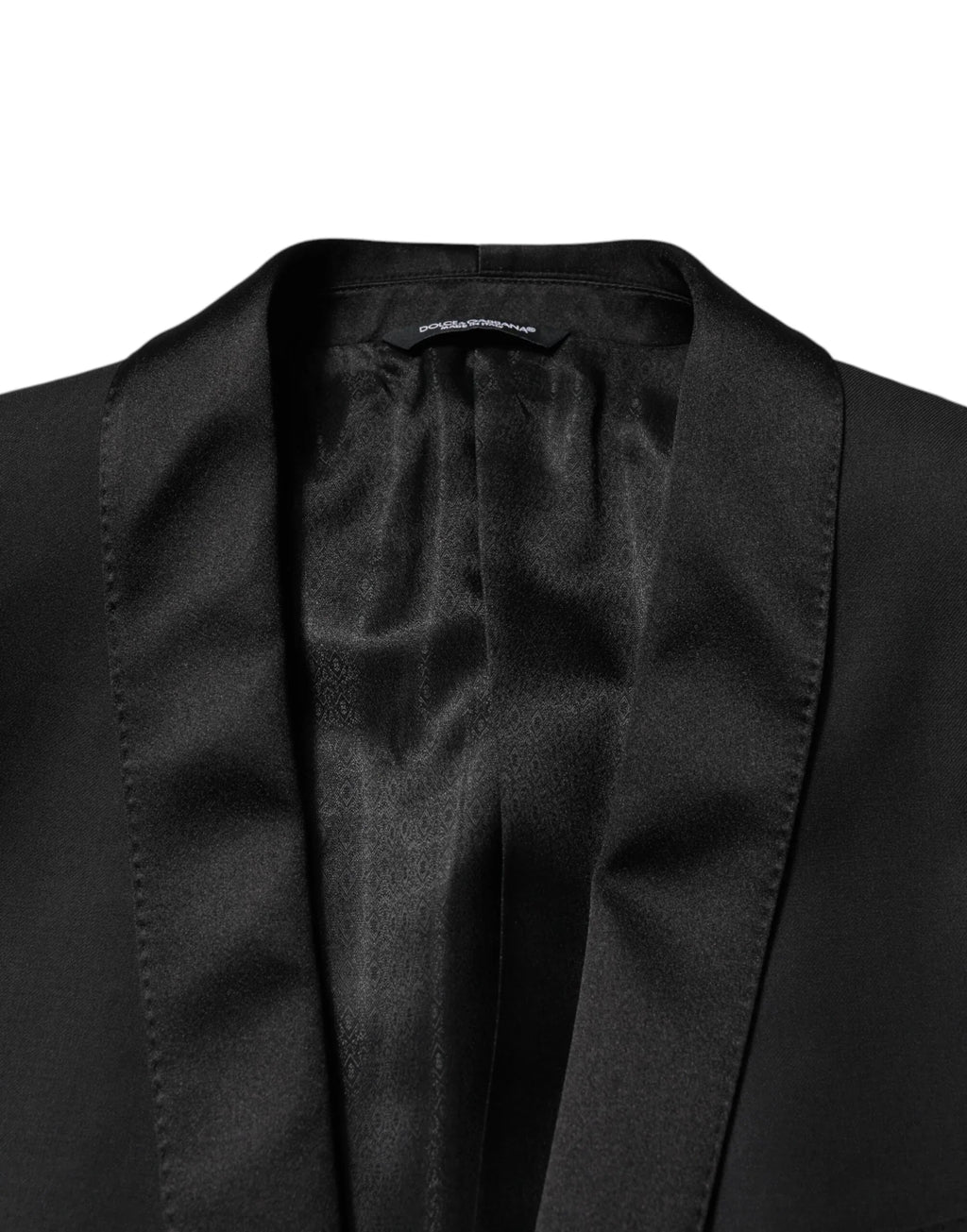 Dolce & Gabbana Black Wool Men Single Breasted 2 Piece Suit - Zeiniez