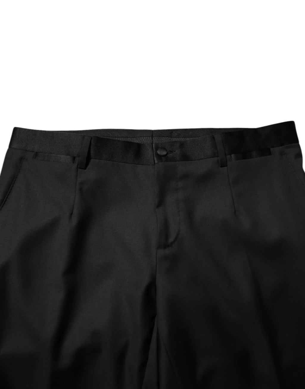 Dolce & Gabbana Black Wool Men Single Breasted 2 Piece Suit - Zeiniez