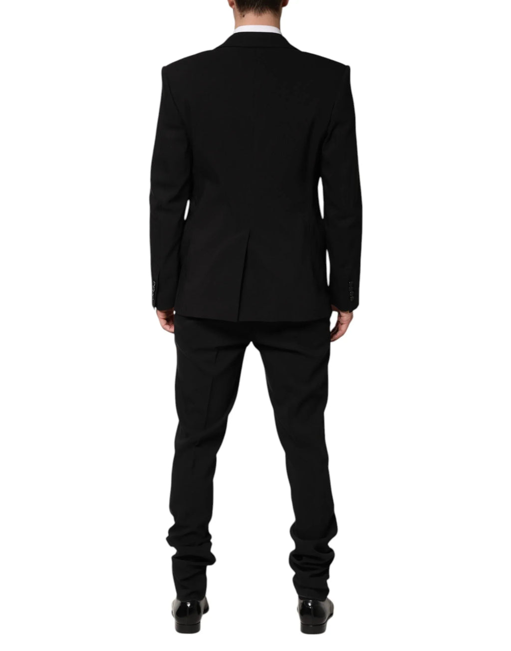 Dolce & Gabbana Black Cotton Single Breasted 2 Piece Suit - Zeiniez