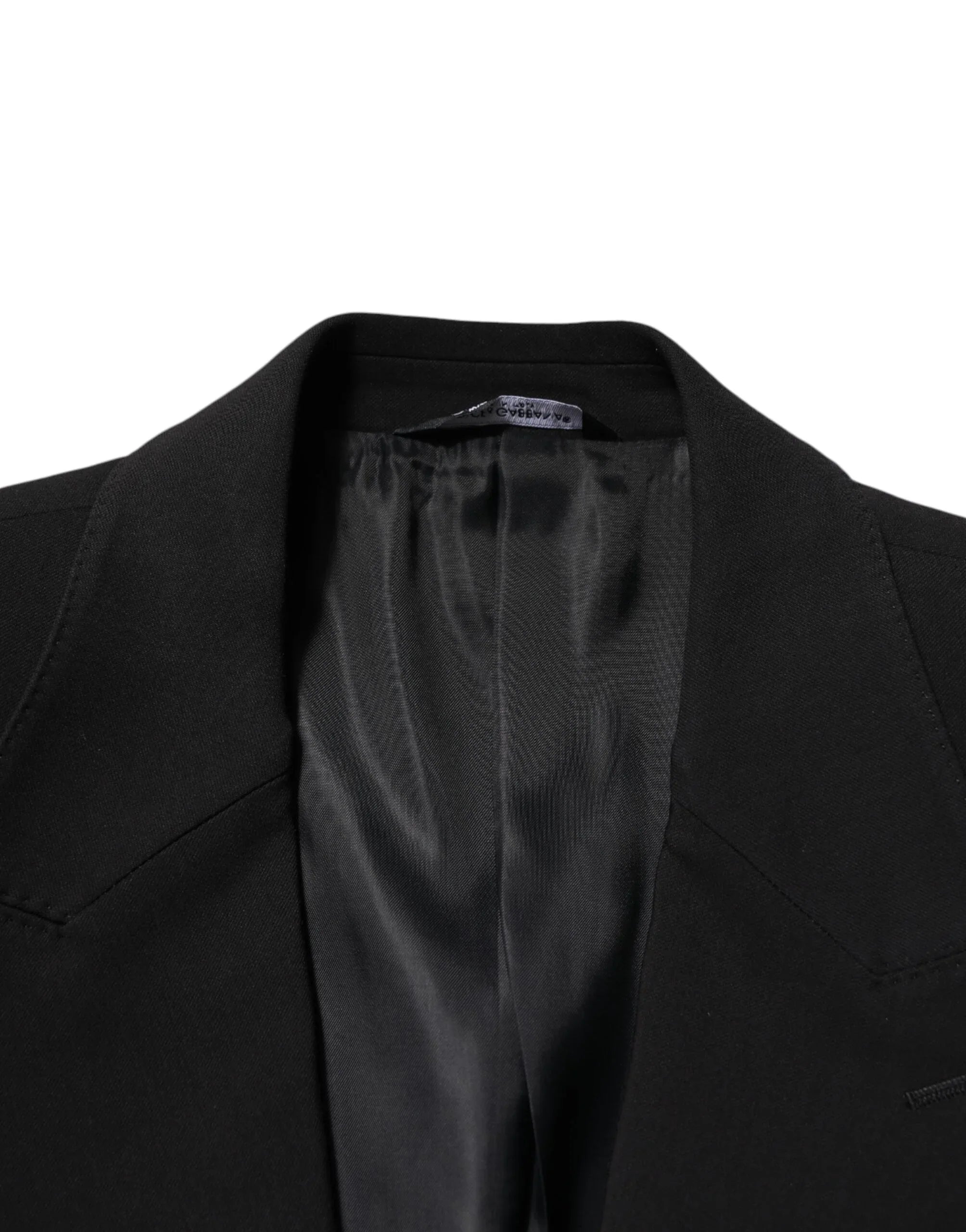 Dolce & Gabbana Black Cotton Single Breasted 2 Piece Suit - Zeiniez