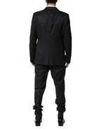 Dolce & Gabbana Dark Gray Wool Single Breasted 2 Piece Suit - Zeiniez