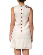 Dolce & Gabbana Multicolor Crystal Embellished A-line Mini Dress
