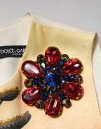 Dolce & Gabbana Multicolor Crystal Embellished A-line Mini Dress - Zeiniez