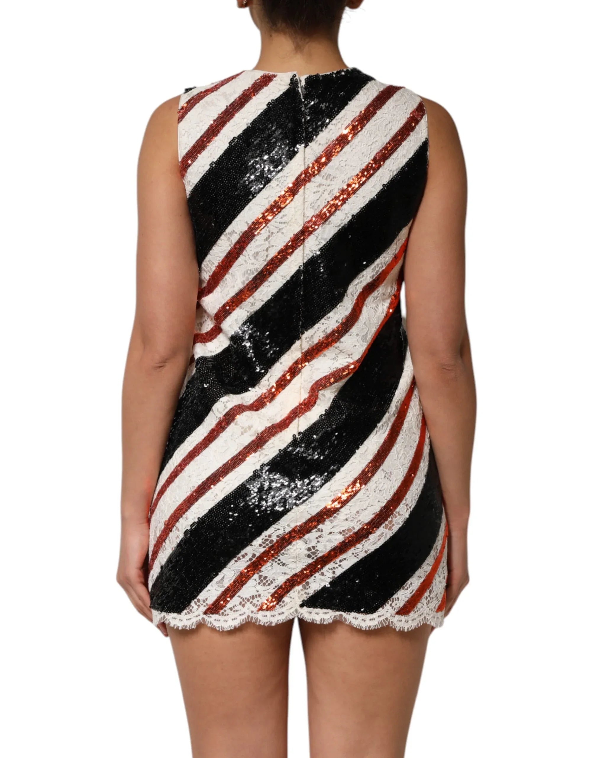 Dolce & Gabbana Multicolor Sequin Embellished Shift Dress - Zeiniez