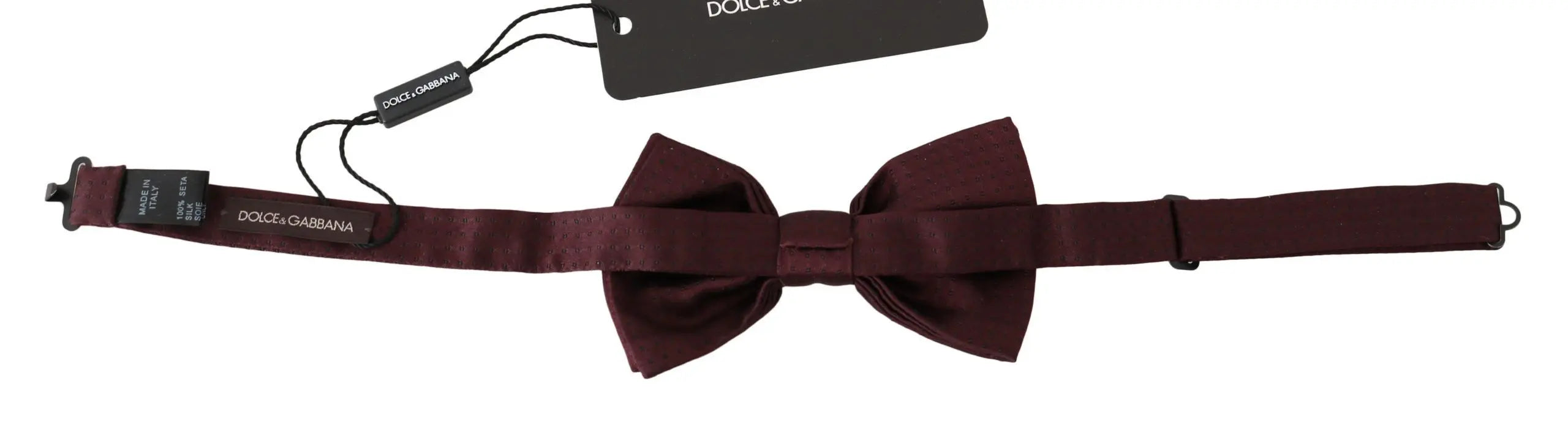 Dolce & Gabbana Silk Polka Dot Adjustable Neck Bow Tie Papillon - Zeiniez