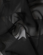 Dolce & Gabbana Black See Through Silk Chiffon Lace Blouse Top - Zeiniez