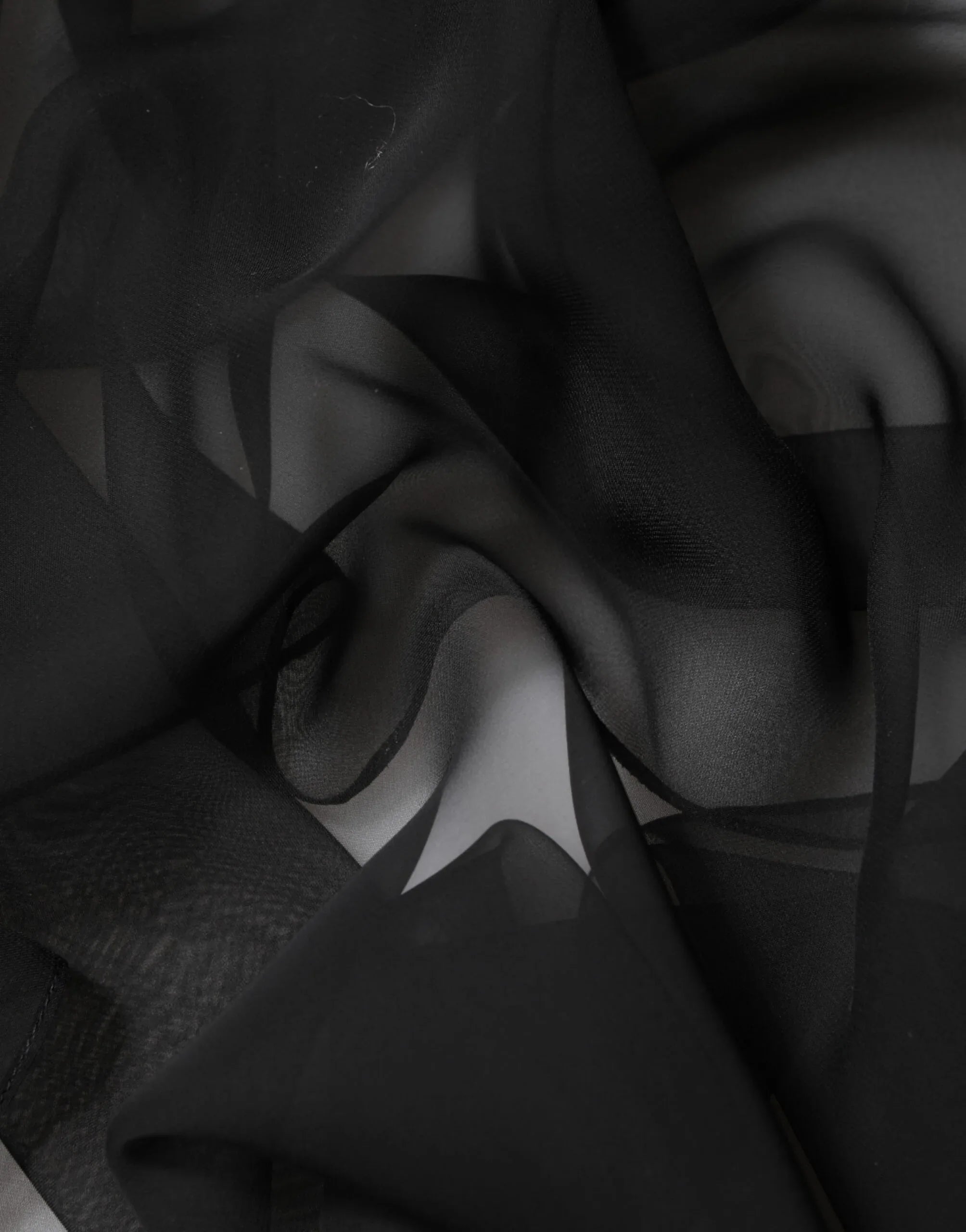 Dolce & Gabbana Black See Through Silk Chiffon Lace Blouse Top - Zeiniez