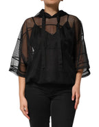 Dolce & Gabbana Black See Through Hooded Pullover Sweater - Zeiniez