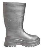Dolce & Gabbana Metallic Silver Pull On Rain Boots Shoes - Zeiniez