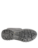Dolce & Gabbana Metallic Silver Pull On Rain Boots Shoes
