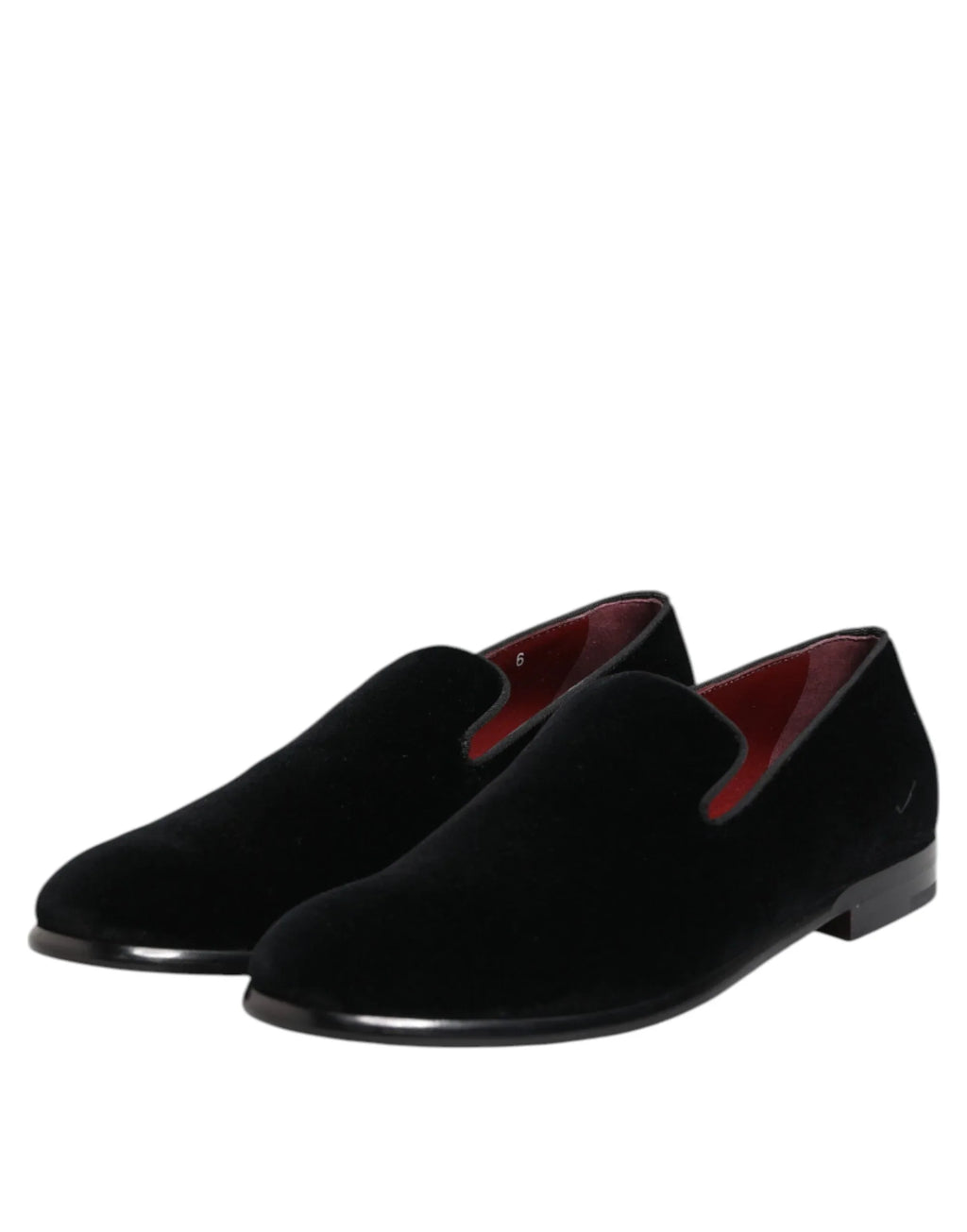 Dolce & Gabbana Black Velvet Loafers Formal Men Dress Shoes - Zeiniez