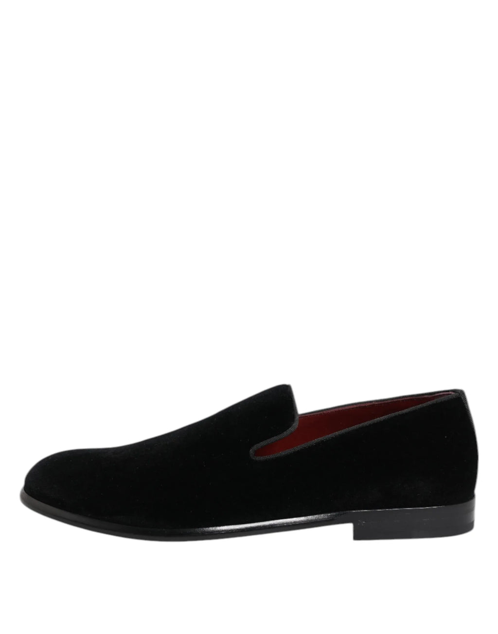 Dolce & Gabbana Black Velvet Loafers Formal Men Dress Shoes - Zeiniez