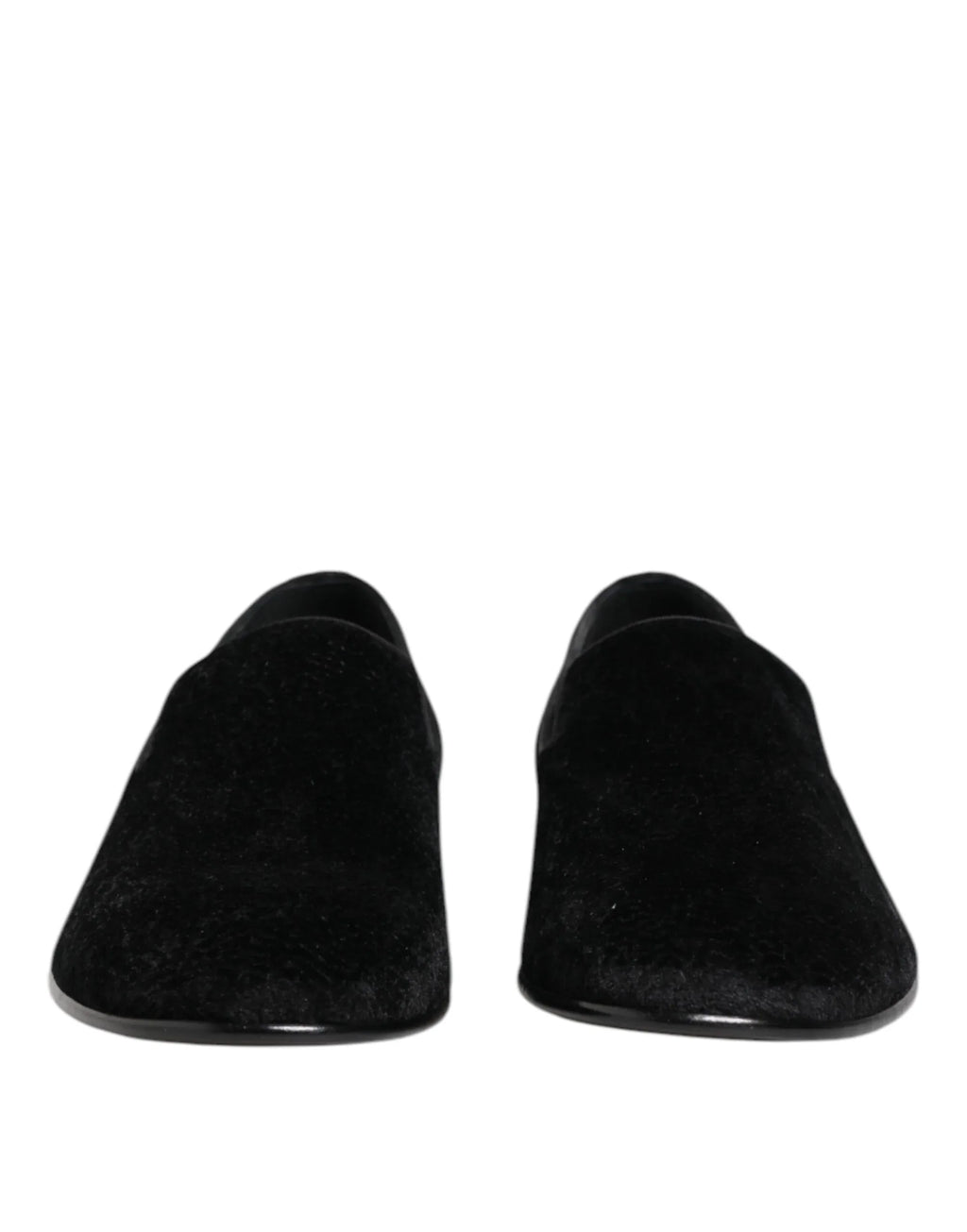 Dolce & Gabbana Black Jacquard Loafers Formal Men Dress Shoes - Zeiniez