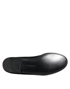 Dolce & Gabbana Black Jacquard Loafers Formal Men Dress Shoes - Zeiniez