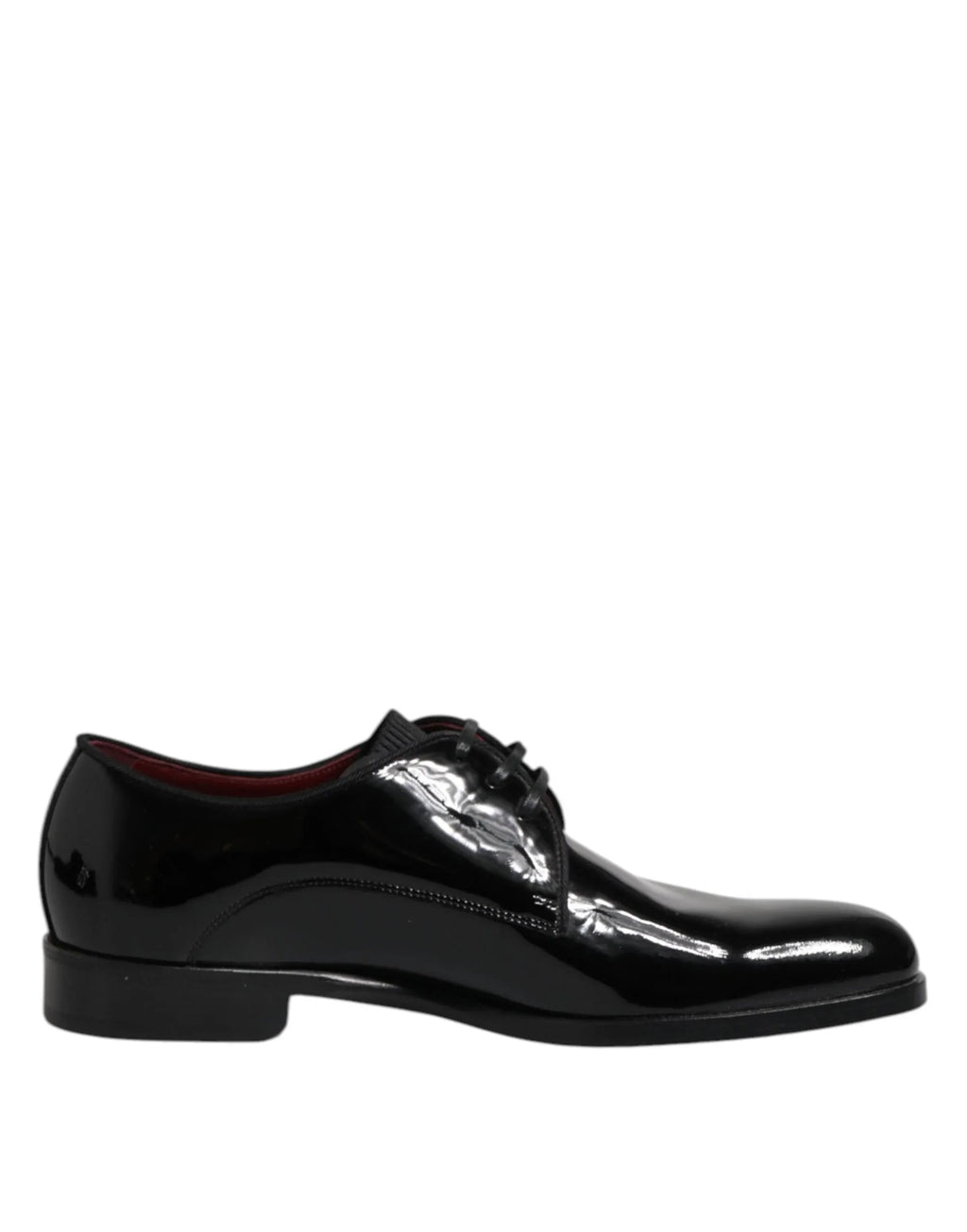Dolce & Gabbana Black Leather Lace Up Men Derby Formal Shoes - Zeiniez