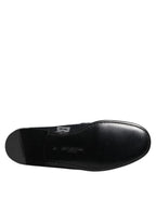 Dolce & Gabbana Blue Logo Cotton Loafers Formal Dress Shoes - Zeiniez