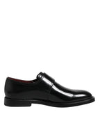 Dolce & Gabbana Black Leather Monk Strap Derby Formal Shoes - Zeiniez