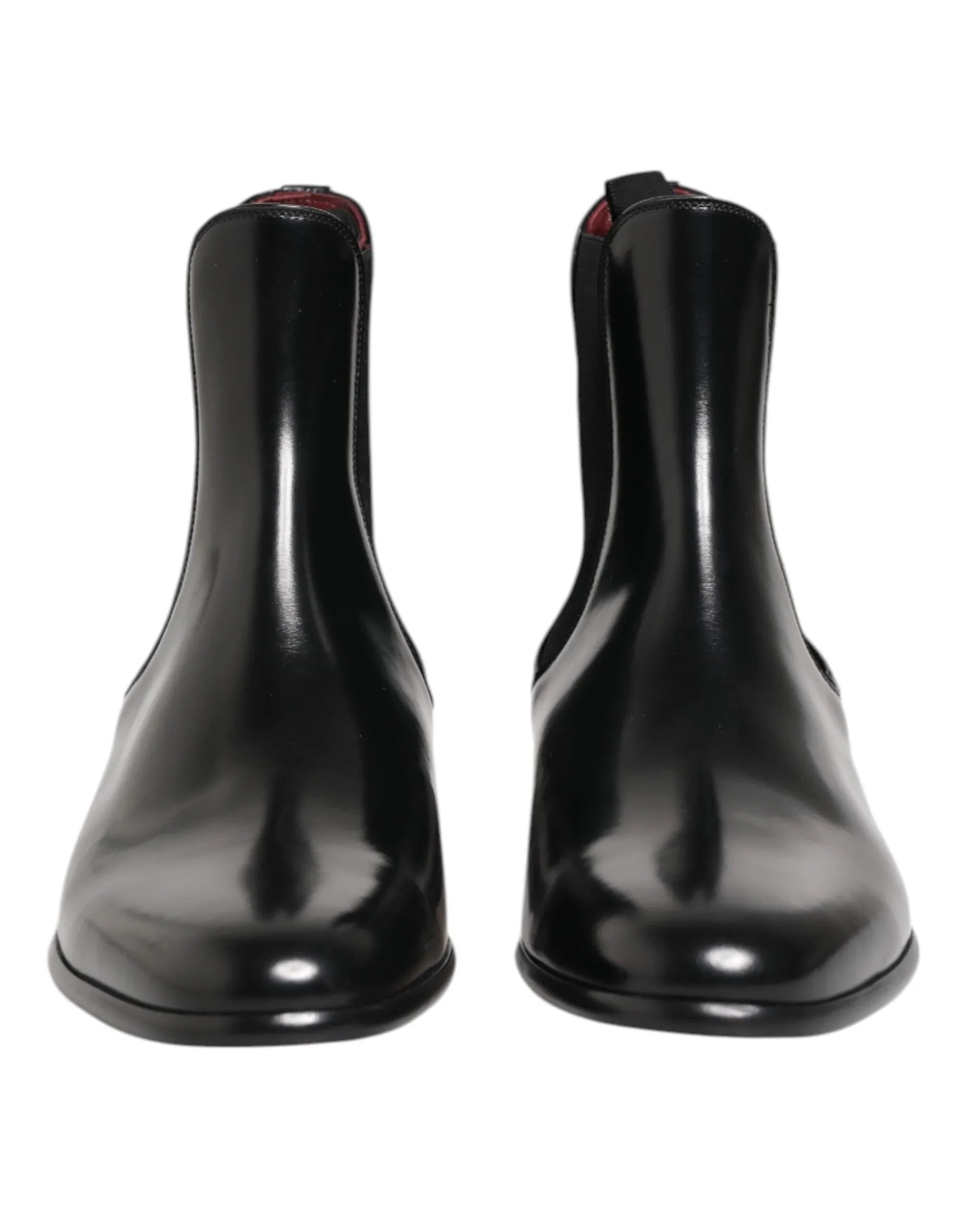 Dolce & Gabbana Black Chelsea Slip On Mid Calf Boots Shoes - Zeiniez