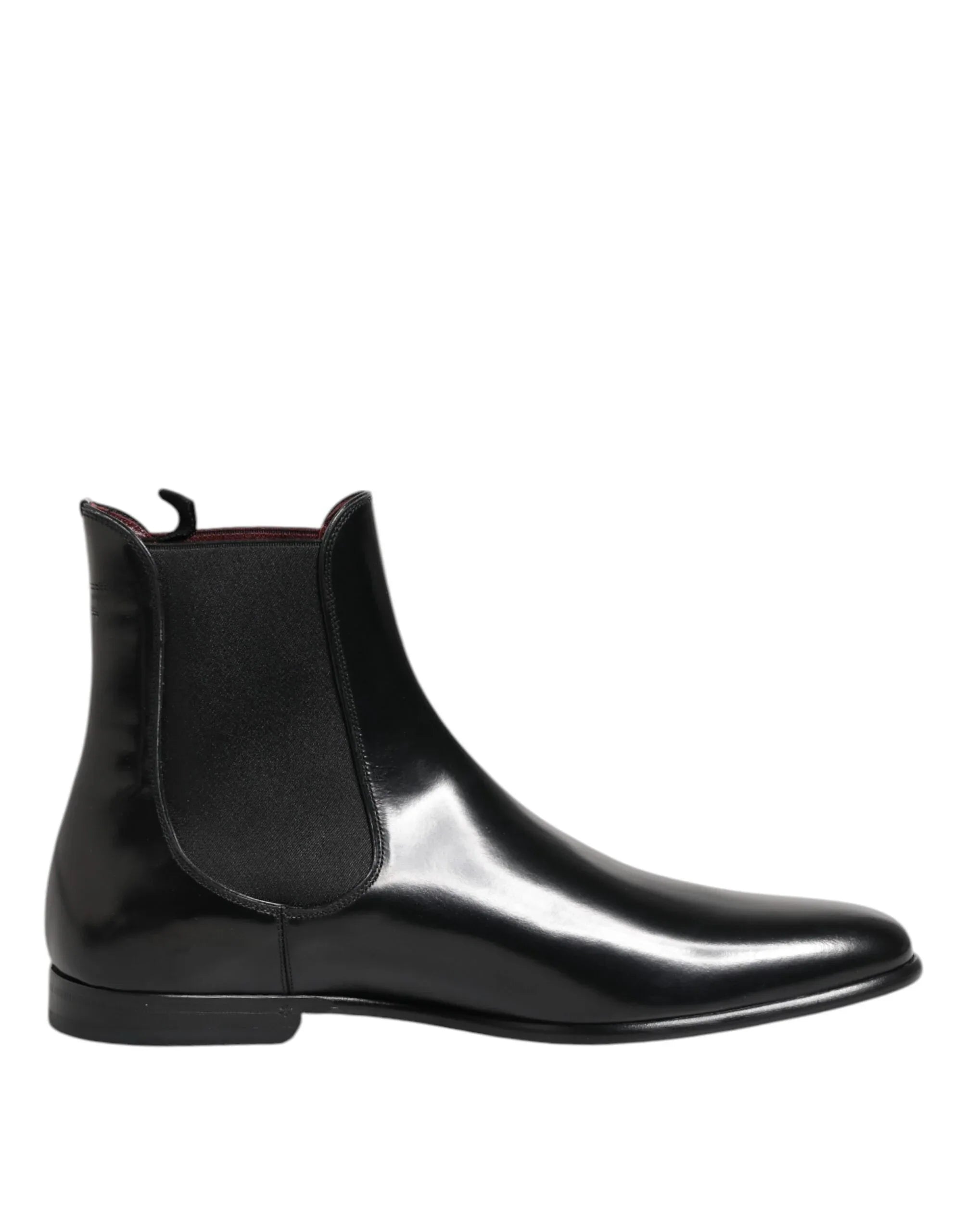 Dolce & Gabbana Black Chelsea Slip On Mid Calf Boots Shoes - Zeiniez